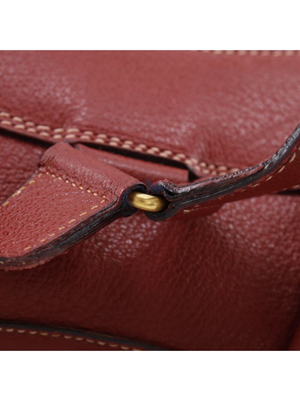 Gucci Vintage x Leather Red Backpack - Picture 13 of 16